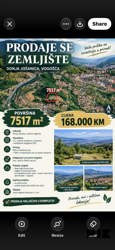 Zemljište Vogošća