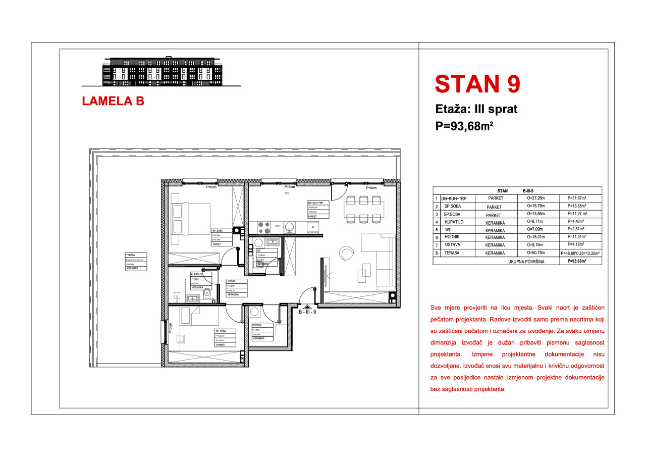 Trosoban stan - Novogradnja - PARKSIDE Nedžarići - Novi grad 5
