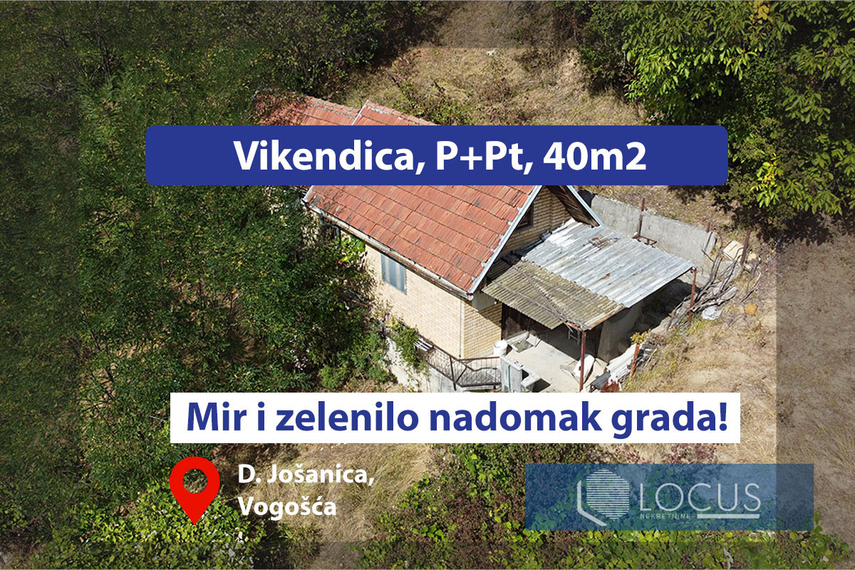 LOCUS: Vikendica na parceli 734m2, D. Jošanica, Vogošća
