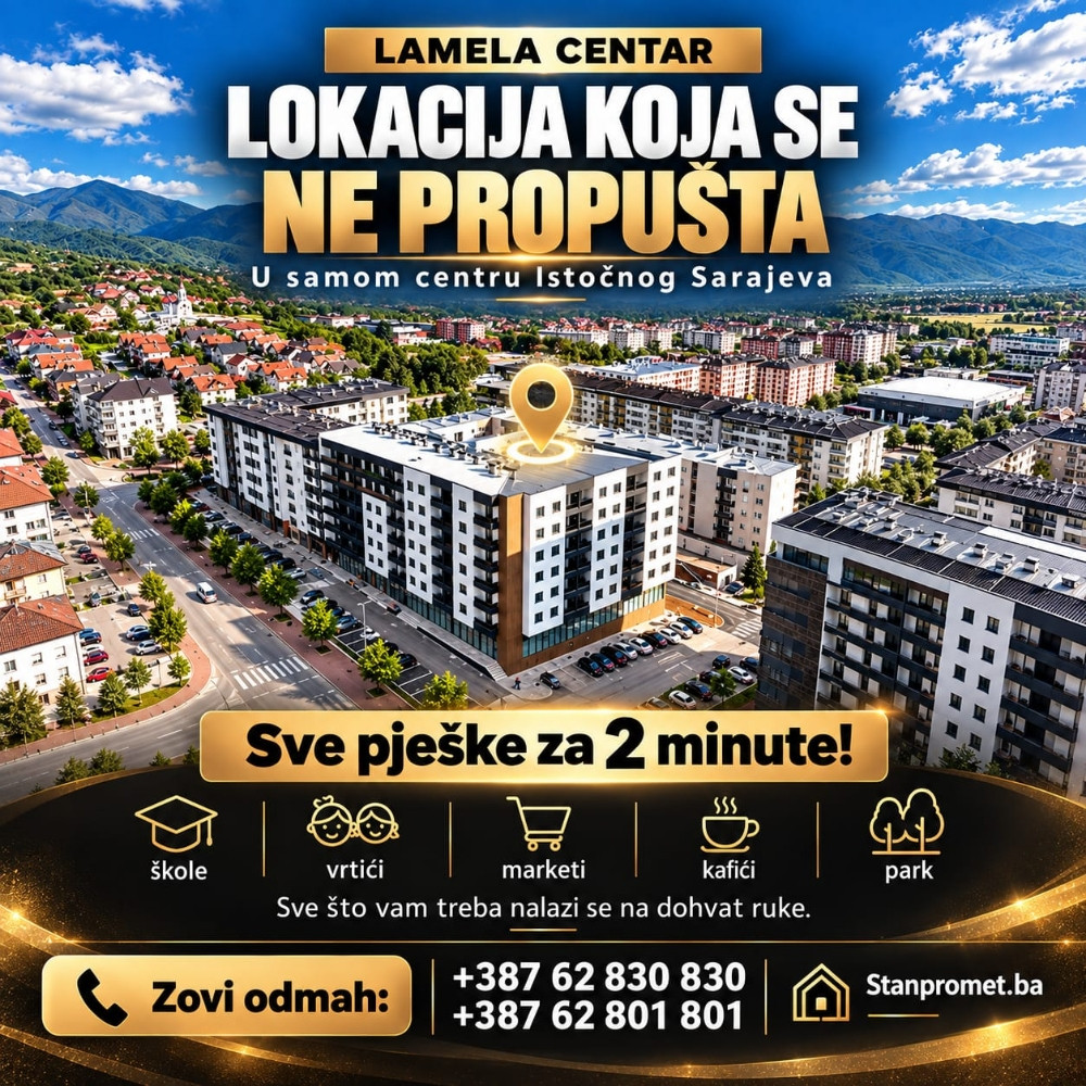 Stan 48m2  Istočno Sarajevo prodaja Novogradnja