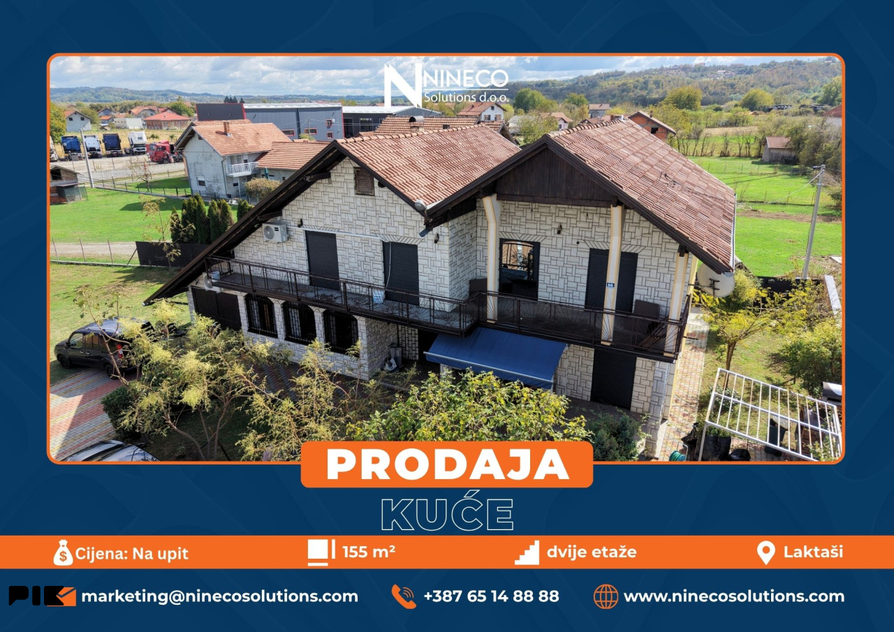 KUĆA - LAKTAŠI - 310 m2