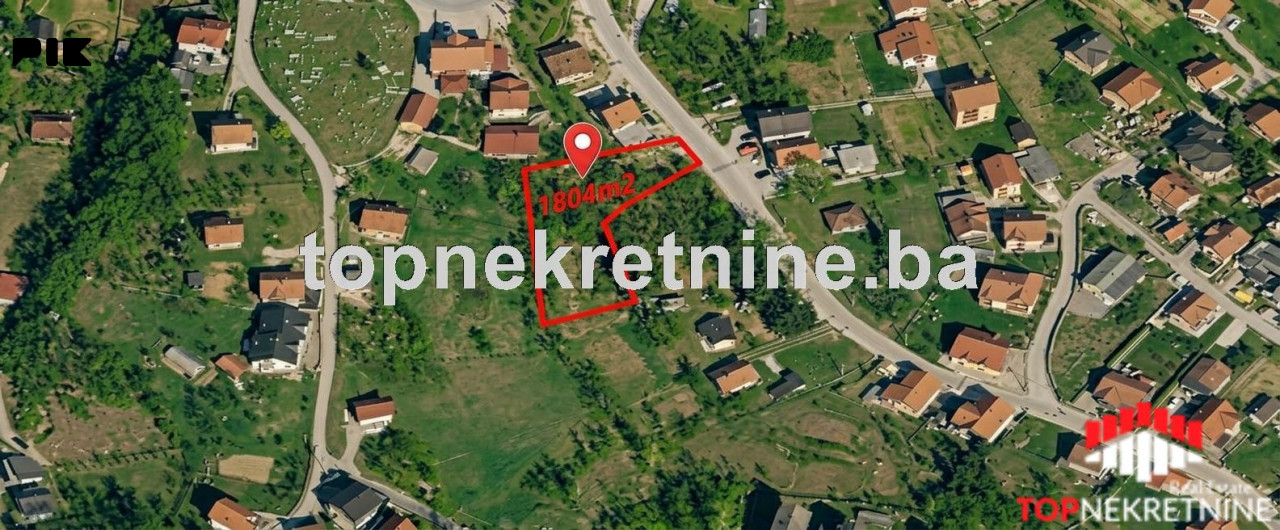 Zemljišna parcela ukupne površine 1804m2, Dobroševići 11