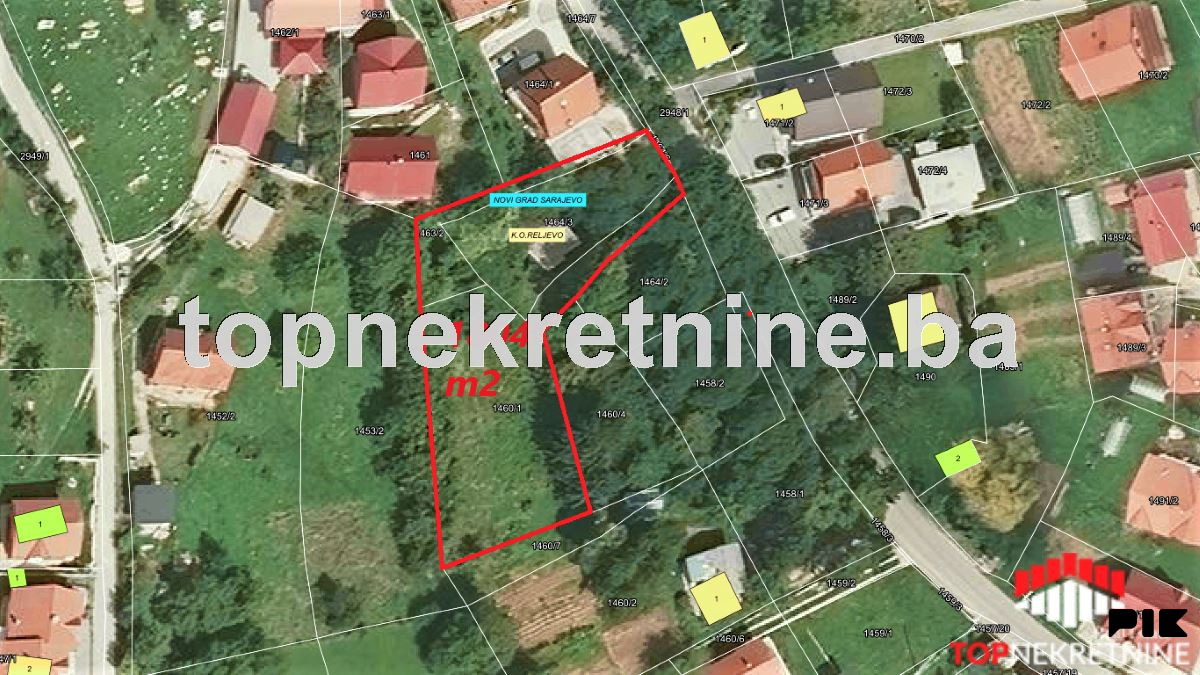 Zemljište ukupne površine 1804m2 u Ahatovićkoj ulici, Dobroševići 10