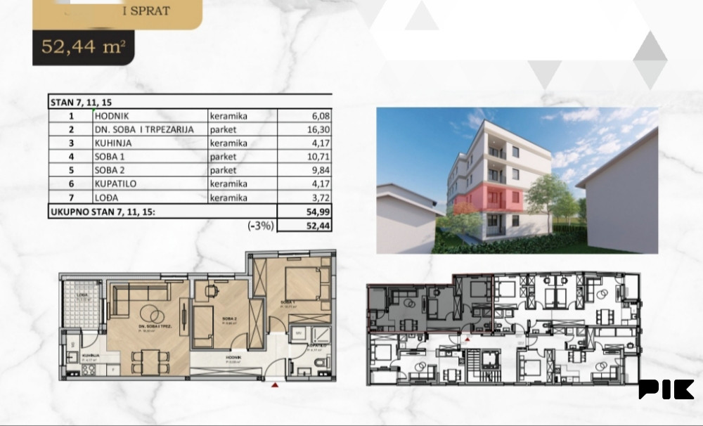 PRODAJA  Paprikovac stanovi od 40m2-70m2 3