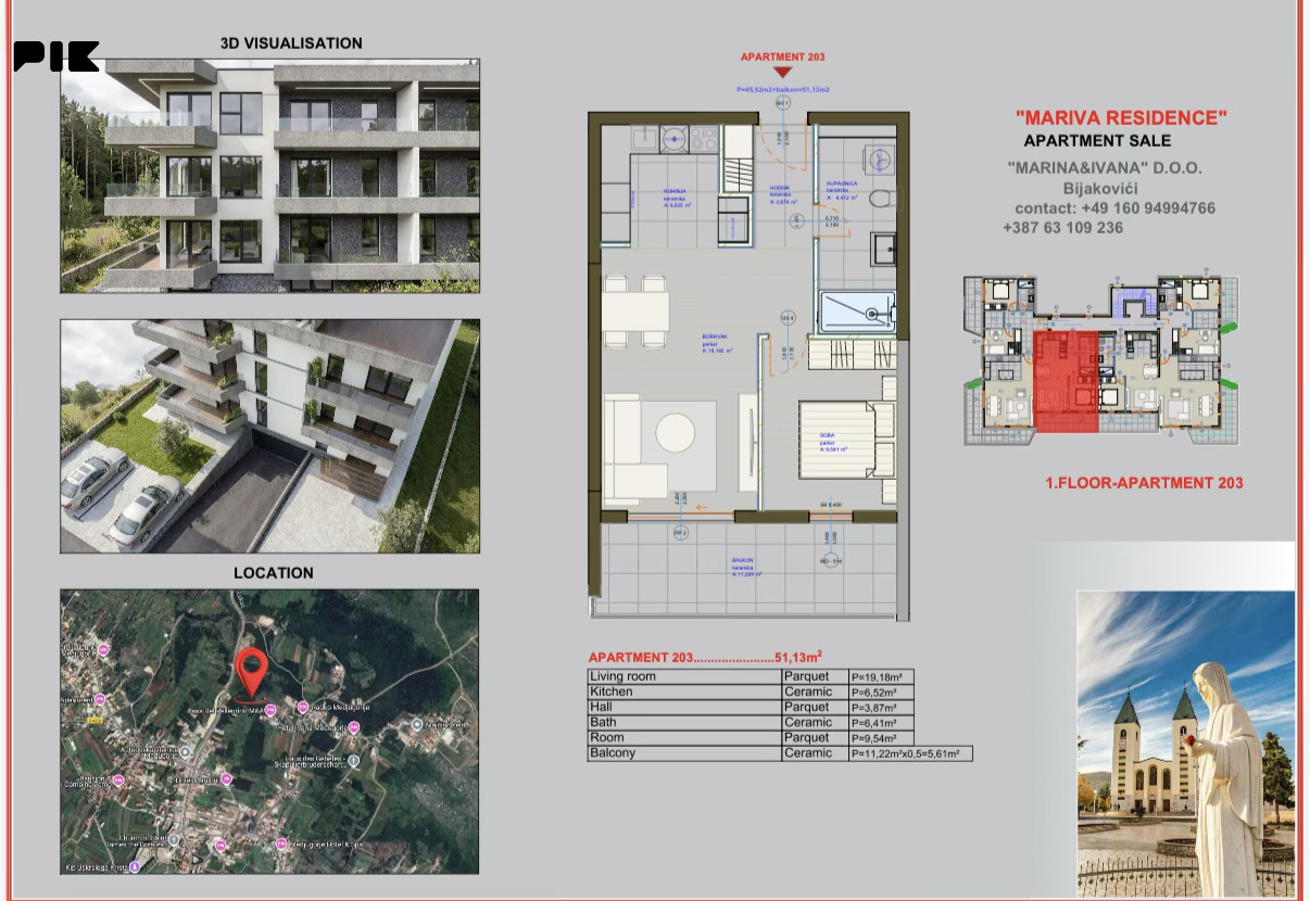 Stanovi i apartmani Medjugorje 99m2 3