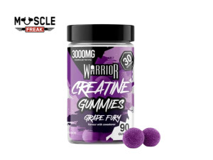 Warrior Creatine Monohydrate Gummies Grape Fury 90 Gummies
