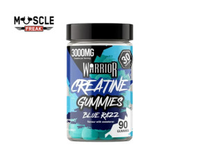 Warrior Creatine Monohydrate Gummies Blue Razz 90 Gummies