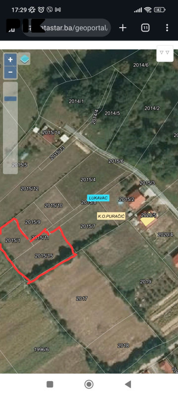 Zemljiste Parcela Lukavac Puracic Lug