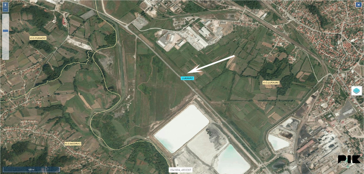 Parcela 11.740 m2 uz magistralni put Tuzla - Lukavac - Doboj