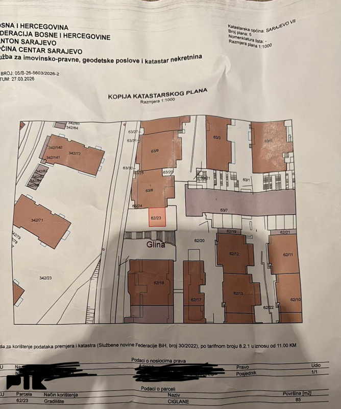 Zemljišta Sarajevo - Centar 85m2 3