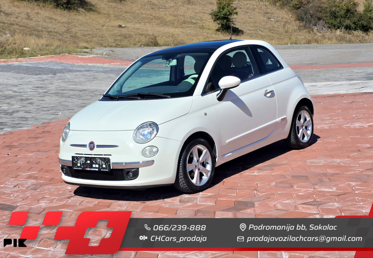 Fiat 500 1.3 Dizel Full Panorama, Koža...