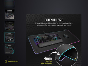 Corsair MM700 RGB Extended Mouse Pad 930x400x4mm
