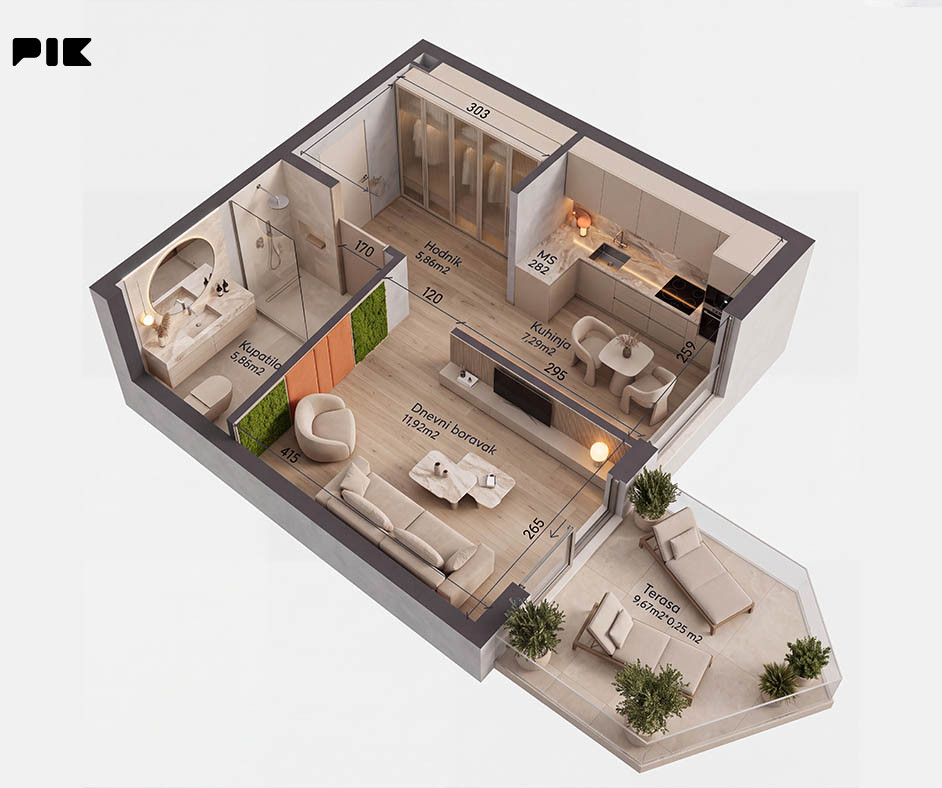 Stanovi i apartmani Sarajevo - Novi Grad 32.27m2