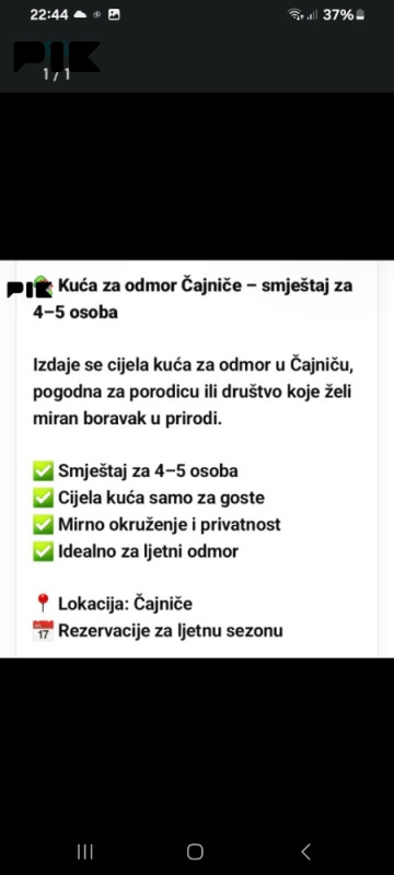 IZDAVANJE STANA U MIRNOM OKRUŽENJU