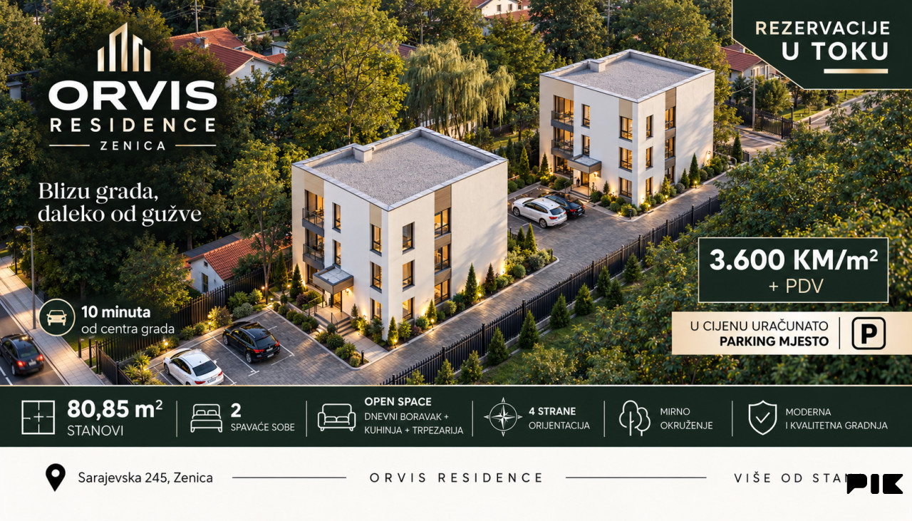Orvis Residence - Novogradnja Zenica- Raspotočje-stan Zenica