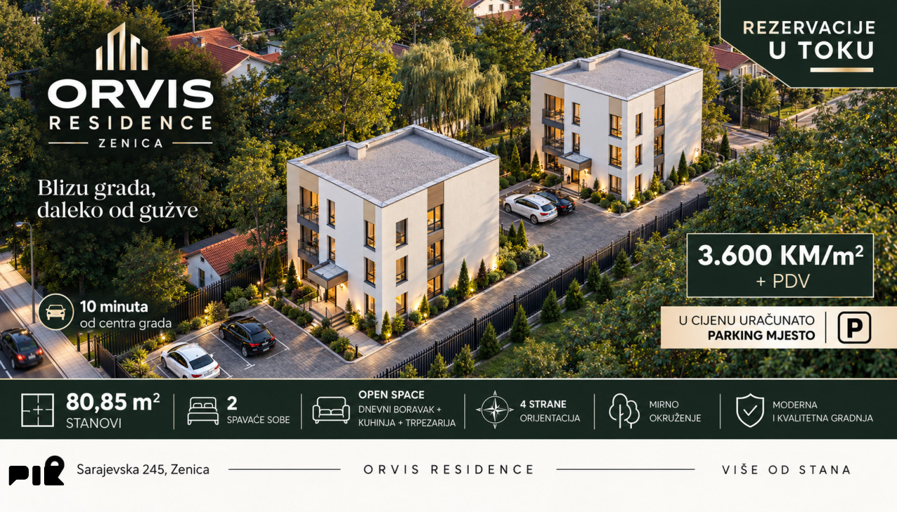 Orvis Residence - Novogradnja Zenica- Raspotočje