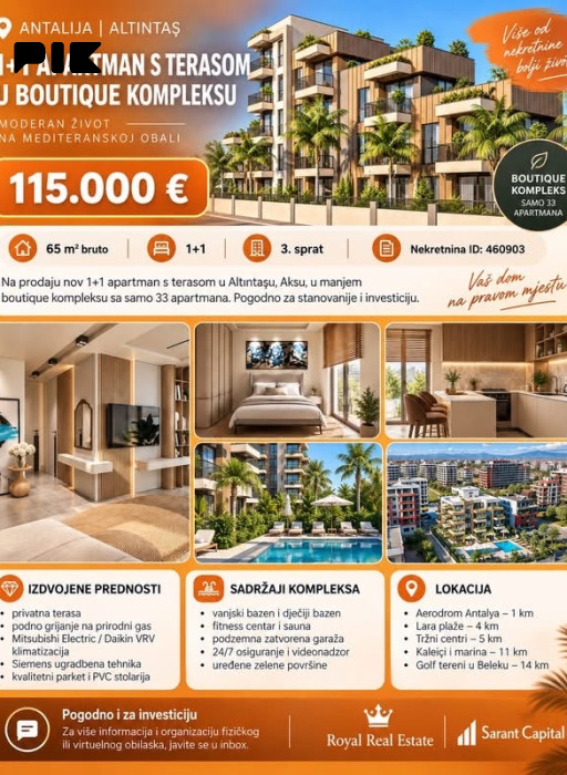 Stanovi/ Apartmani Antalija Turska 3