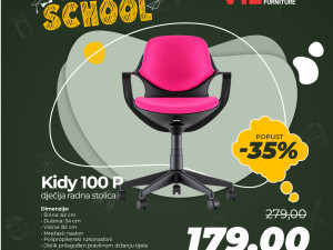 Kidy 100 P dječija radna stolica