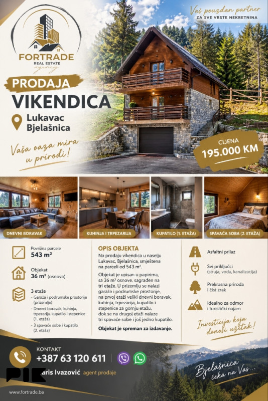 Vikendica Bjelašnica naselje Lukavac 2