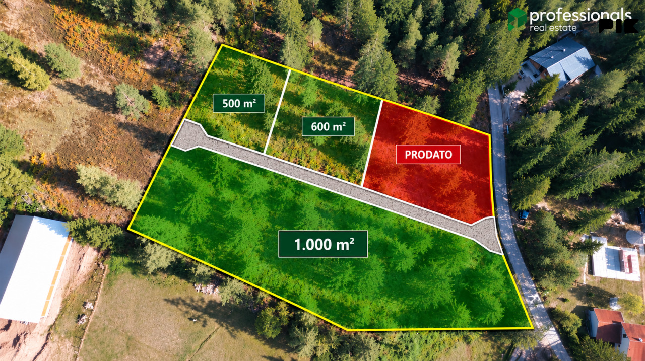 Građevinsko Zemljište Nišići 1000m2 Ilijaš Sarajevo