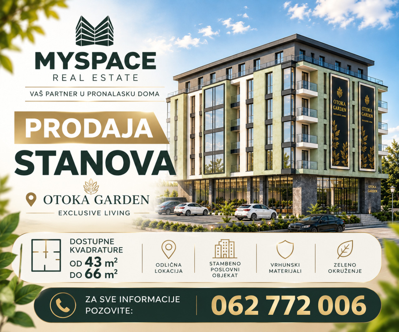 MY SPACE/ Stan/ Dvosoban/ OTOKA GARDEN/ 47m2 2