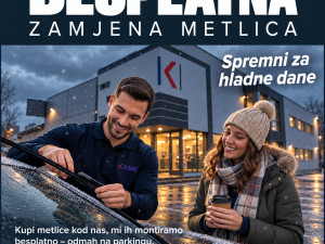 Metlice brisača + besplatna montaža!