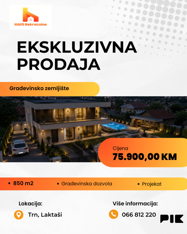 Zemljišta Banja Luka 850m2