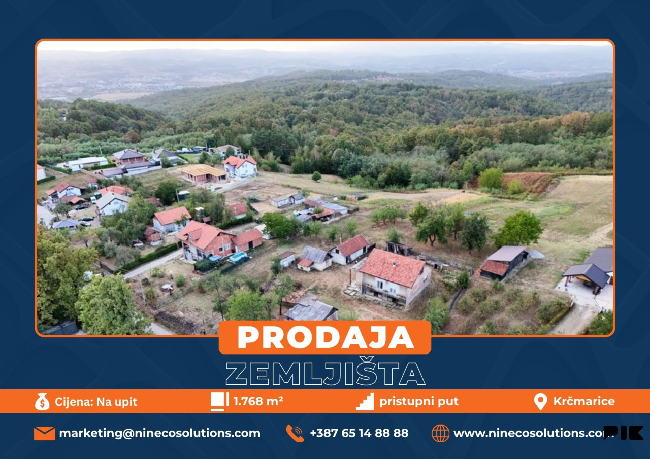ZEMLJIŠTE - KRČMARICE - BANJA LUKA - 1.768 m2