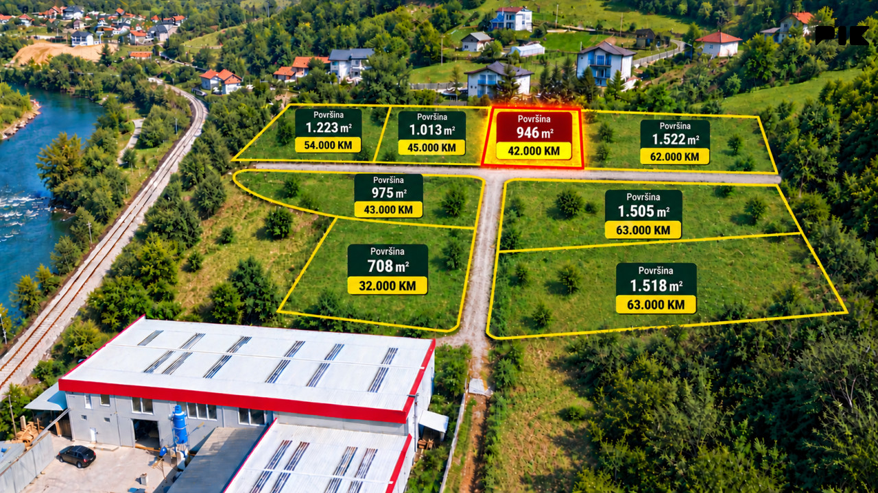 Zemljište Rajlovac Novi Grad Sarajevo 946 m2