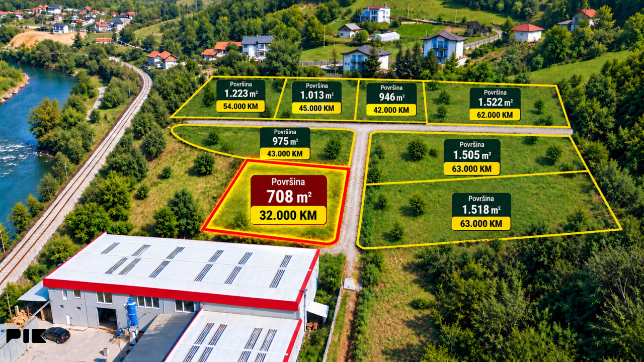 Zemljište Rajlovac Novi Grad Sarajevo 708 m2