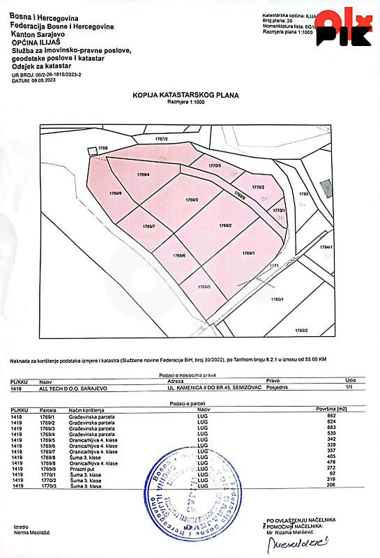 Zemljišta Sarajevo - Stari Ilijas 5700m2 3