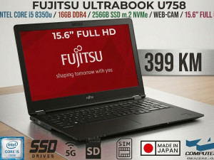 LAPTOP FUJITSU i5 8350/ 16GB DDR4 RAM / 15.6" FULL HD / SSD 256GB