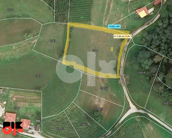 Zemljište Kiseljak/Bilalovac/4.000 m2/