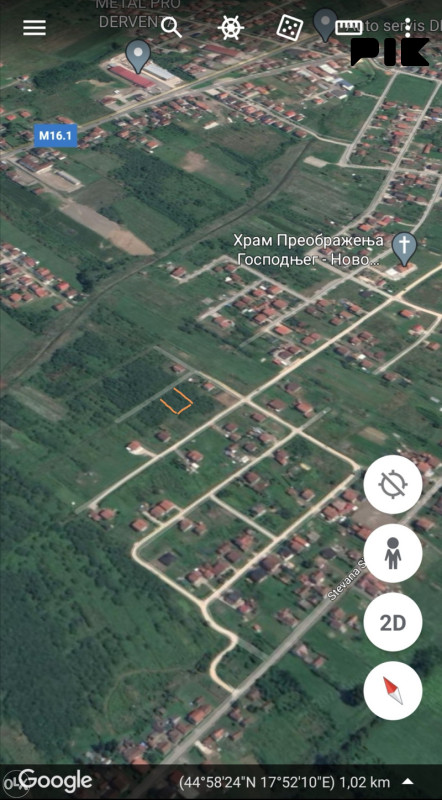 Na prodaju plac u Derventi 540m2