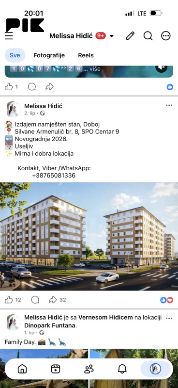 Stanovi i apartmani Doboj 40m2