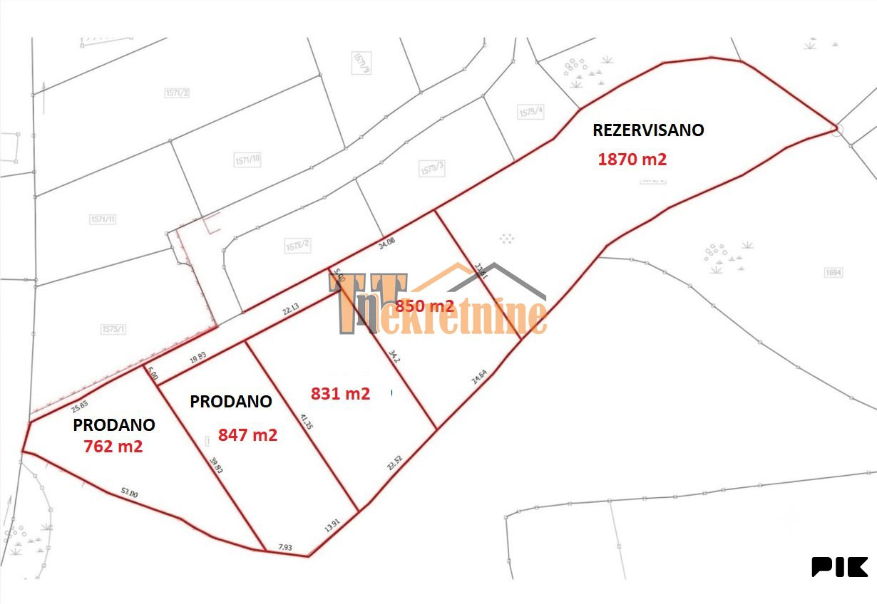 Prodaju se dva placa 831m2 i 850m2 - Dragočaj 2