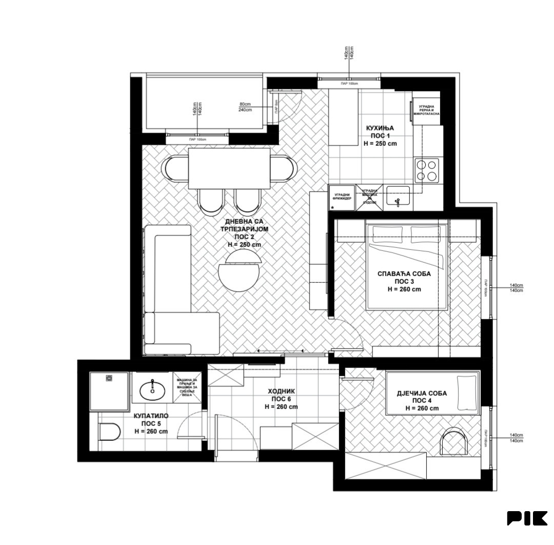 Stanovi i apartmani Zvornik 55m2