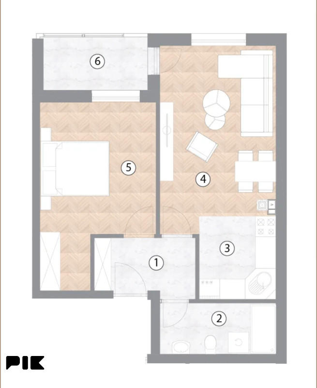 Dvosoban stan 50,09 m2 - BORIK, Banja Luka - novogradnja 3