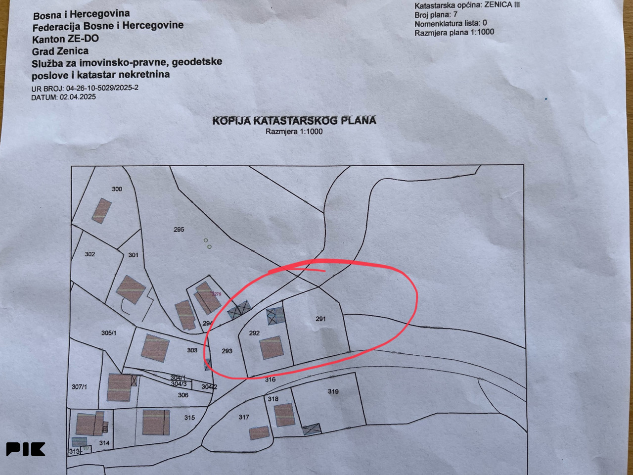 Zemljište Zenica 700m2 i kuća, GRADSKA ZONA, TOP LOKACIJA 3