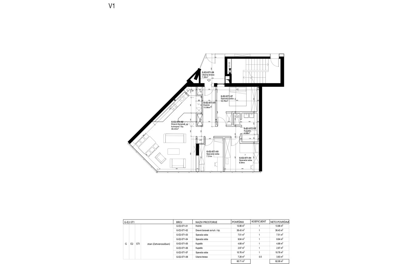 Stan Sarajevo - Roof Gardens - 92m2 - Prodaja 2