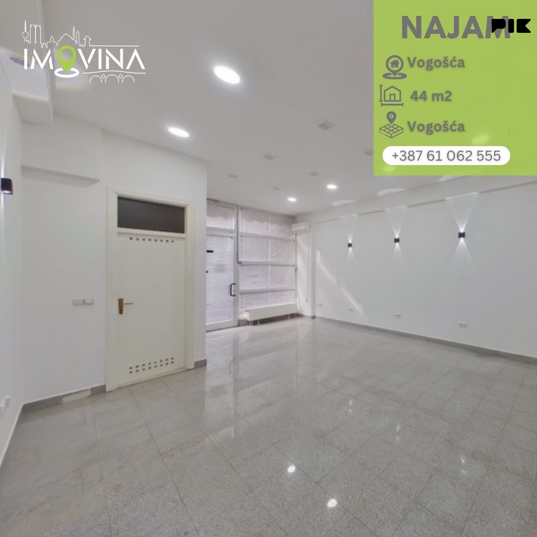 100982 Poslovni prostor za najam 44m2, Vogošća