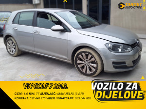 DIJELOVI VW GOLF 7 1.6 DIZEL 2013 MJENJAC MOTOR CLHA