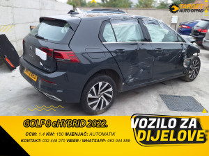 DIJELOVI GOLF 8 1.4 BENZIN eHYBRID 2022 140KW MJENJAC MOTOR DGEA