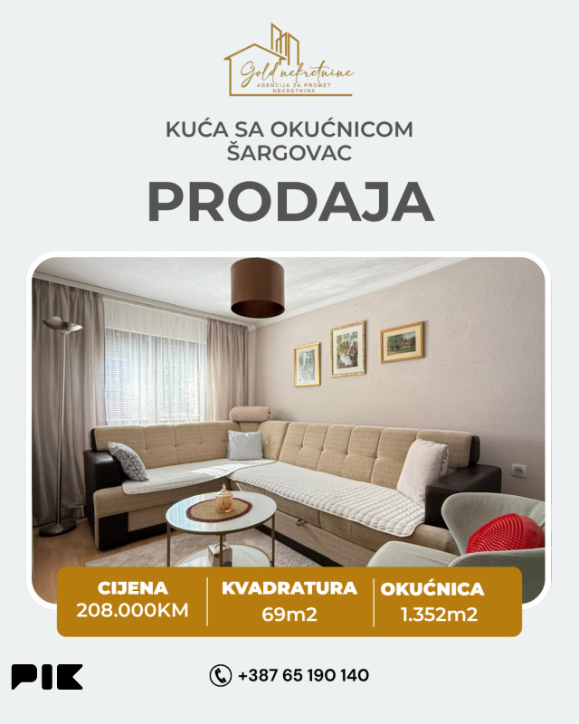 Na prodaju predivna kuća u naselju Šargovac