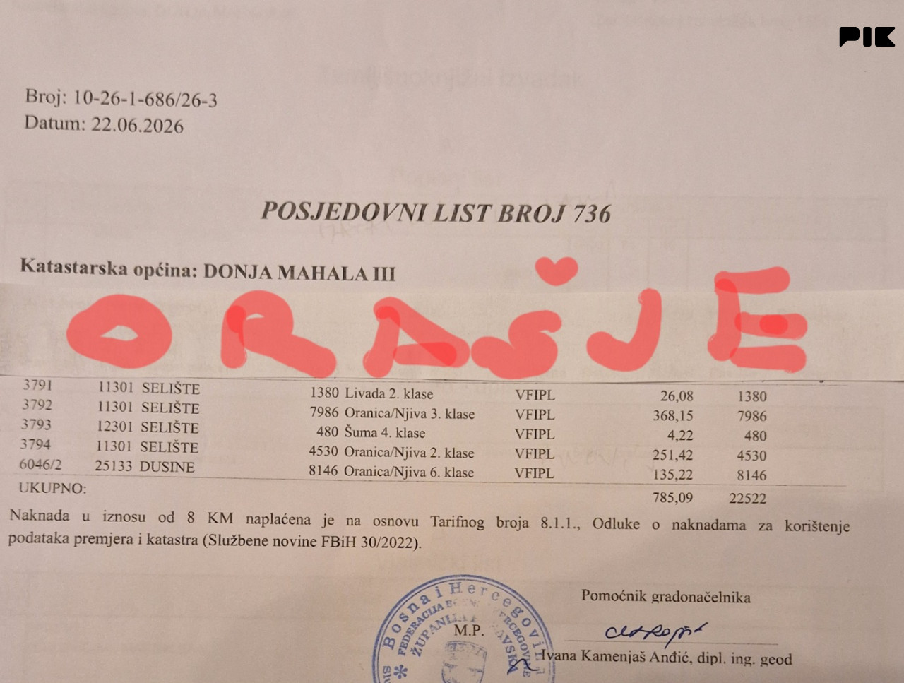 Zemljišta Orašje 2