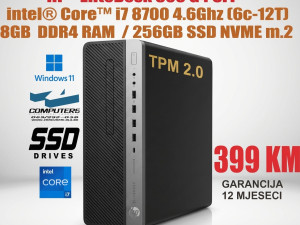 HP 800 G4   i7 8700 / 8GB DDR4 RAM / 256GB SSD
