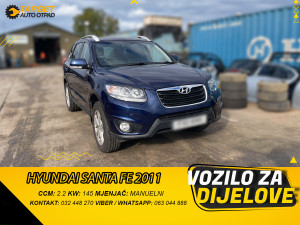 DIJELOVI HYUNDAI SANTA FE 2.2 DIZEL 2011 MJENJAC MOTOR D4HB