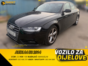 DIJELOVI AUDI A4 B8 2.0 DIZEL 2014 MJENJAC MOTOR CJCB