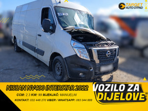 DIJELOVI NISSAN INTERSTAR NV400 2.3 DIZ 2022 MJENJAC MOTOR M9T716