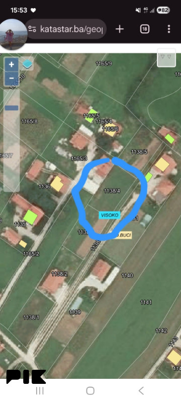 Zemljište Visoko - Plaskovici 1/1 2